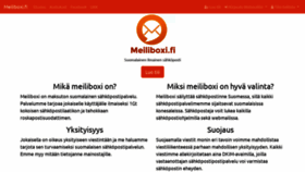 What Meiliboxi.fi website looked like in 2021 (3 years ago)