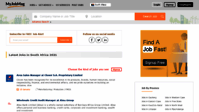 What Myjobmag.co.za website looked like in 2021 (3 years ago)