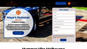 What Mayashummer.com.au website looked like in 2021 (4 years ago)