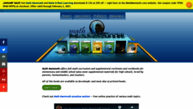 What Mathmammoth.com website looked like in 2021 (3 years ago)