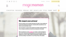 What Magicmaman.com website looked like in 2021 (3 years ago)