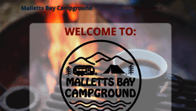 What Mallettsbaycampground.com website looked like in 2021 (3 years ago)