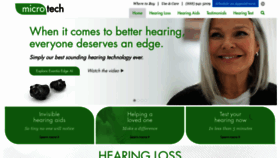 What Microtechhearing.com website looked like in 2021 (3 years ago)