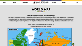 What Mapsofworld.com website looked like in 2021 (3 years ago)