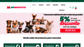 What Mismascotas.es website looked like in 2021 (3 years ago)