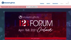 What Marketingprofs.com website looked like in 2021 (3 years ago)