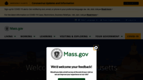 What Mass.gov website looked like in 2021 (3 years ago)