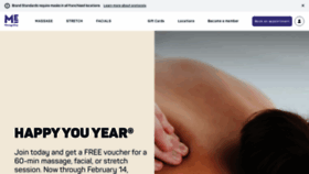 What Massageenvy.com website looked like in 2021 (3 years ago)