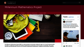 What Maths.org website looked like in 2021 (3 years ago)