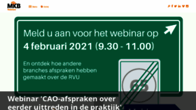 What Mkb.nl website looked like in 2021 (3 years ago)