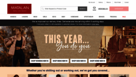 What Matalan.co.uk website looked like in 2021 (4 years ago)