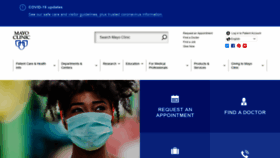 What Mayoclinic.com website looked like in 2021 (3 years ago)