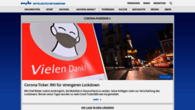 What Mdr.de website looked like in 2021 (4 years ago)