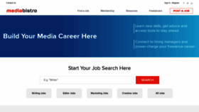 What Mediabistro.com website looked like in 2021 (3 years ago)