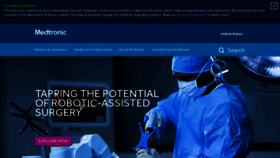 What Medtronic.com website looked like in 2021 (3 years ago)