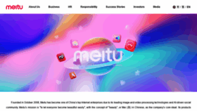 What Meitu.com website looked like in 2021 (3 years ago)