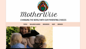 What Motherwiselife.org website looked like in 2021 (3 years ago)