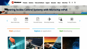What Microchip.com website looked like in 2021 (3 years ago)