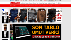 What Milliyet.com.tr website looked like in 2021 (4 years ago)