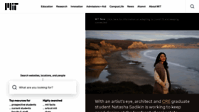 What Mit.edu website looked like in 2021 (5 years ago)