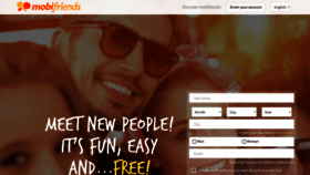 What Mobifriends.com website looked like in 2021 (3 years ago)