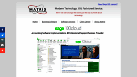 What Matrixintegrated.com website looked like in 2021 (3 years ago)