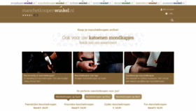 What Manchetknopenwinkel.nl website looked like in 2021 (3 years ago)
