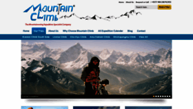 What Mountain-climbs.com website looked like in 2021 (3 years ago)