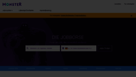 What Monster.de website looked like in 2021 (3 years ago)