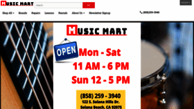 What Musicmartonline.com website looked like in 2021 (3 years ago)