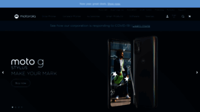 What Motorola.com website looked like in 2021 (4 years ago)