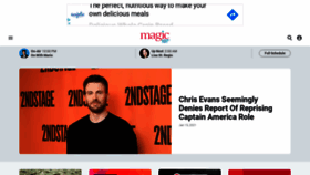 What Magic107.com website looked like in 2021 (4 years ago)