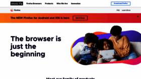 What Mozilla.com website looked like in 2021 (3 years ago)