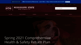What Msstate.edu website looked like in 2021 (3 years ago)