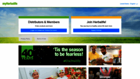 What Myherbalife.com website looked like in 2021 (3 years ago)