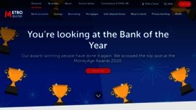 What Metrobankonline.co.uk website looked like in 2021 (3 years ago)