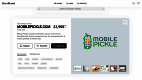 What Mobilepickle.com website looked like in 2021 (3 years ago)