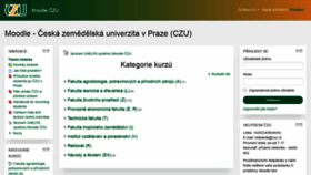 What Moodle.czu.cz website looked like in 2021 (3 years ago)