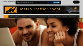 What Metrotrafficschool.com website looked like in 2021 (3 years ago)