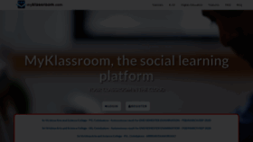 What Myklassroom.com website looked like in 2021 (3 years ago)