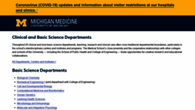 What Medicine.umich.edu website looked like in 2021 (3 years ago)