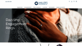 What Millersfinejewelers.com website looked like in 2021 (3 years ago)