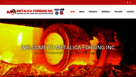 What Metalicaforginginc.com website looked like in 2021 (3 years ago)