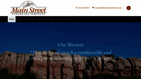 What Mainstreetfinancial.net website looked like in 2021 (3 years ago)
