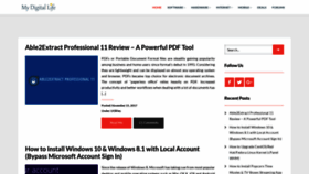 What Mydigitallife.info website looked like in 2021 (5 years ago)