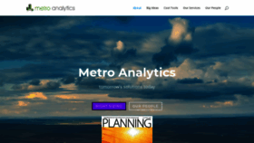 What Metroanalytics.com website looked like in 2021 (3 years ago)