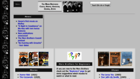 What Marx-brothers.org website looked like in 2021 (3 years ago)