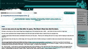 What Musesmuse.com website looked like in 2021 (4 years ago)