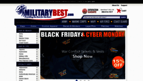 What Militarybest.com website looked like in 2021 (3 years ago)