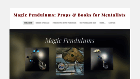 What Magicpendulums.com website looked like in 2021 (3 years ago)
